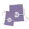 Gingham Print Laundry Bag - Both Bags