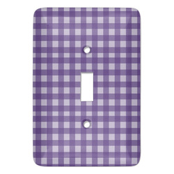Gingham Print Light Switch Cover (Single Toggle)