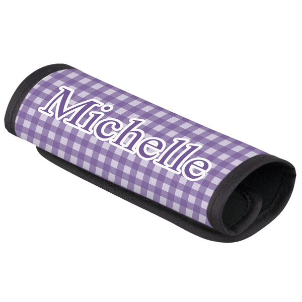 Custom Gingham Print Luggage Handle Cover (Personalized)