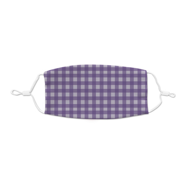 Custom Gingham Print Kid's Cloth Face Mask - XSmall