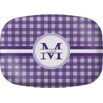 Gingham Print Melamine Platter (Personalized)