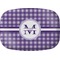 Gingham Print Melamine Platter (Personalized)