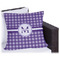 Gingham Print Outdoor Pillow