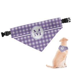 Gingham Print Dog Bandana - Small (Personalized)