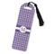 Gingham Print Plastic Bookmarks - Front