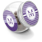 Gingham Print Puppy Treat Jar (Personalized)