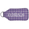 Gingham Print Sanitizer Holder Keychain - Large (Back)