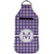 Gingham Print Sanitizer Holder Keychain - Large (Front)