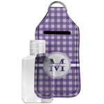 Gingham Print Hand Sanitizer & Keychain Holder - Large (Personalized)