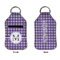 Gingham Print Sanitizer Holder Keychain - Small APPROVAL (Flat)