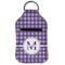 Gingham Print Sanitizer Holder Keychain - Small (Front Flat)