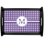 Gingham Print Wooden Tray (Personalized)