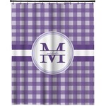 Gingham Print Extra Long Shower Curtain - 70"x84" (Personalized)