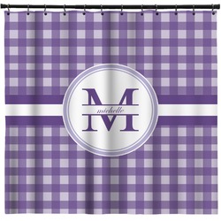 Gingham Print Shower Curtain - 71" x 74" (Personalized)
