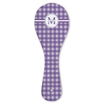 Gingham Print Ceramic Spoon Rest (Personalized)