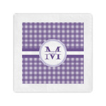 Gingham Print Cocktail Napkins (Personalized)