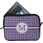 Gingham Print Tablet Case / Sleeve (Personalized)