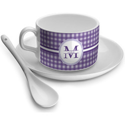 Gingham Print Tea Cup - Single (Personalized)