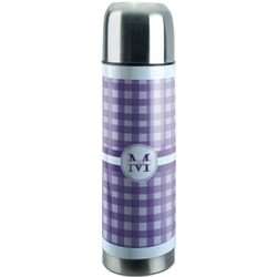 Gingham Print Stainless Steel Thermos (Personalized)