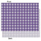 Gingham Print Tissue Paper - Lightweight - Medium - Front & Back