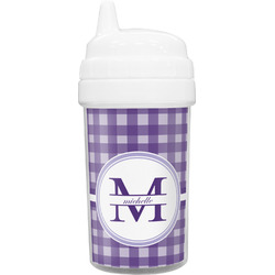 Gingham Print Sippy Cup (Personalized)