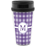 Gingham Print Acrylic Travel Mug without Handle (Personalized)