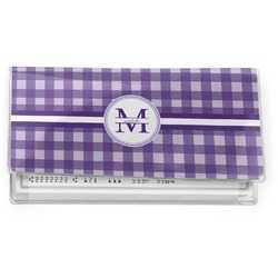 Gingham Print Vinyl Checkbook Cover (Personalized)