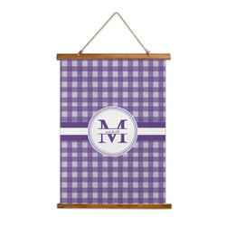 Gingham Print Wall Hanging Tapestry - Tall (Personalized)