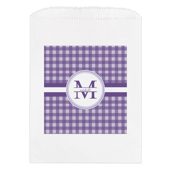 Custom Gingham Print Treat Bag (Personalized)