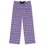 Gingham Print Womens Pajama Pants - XS