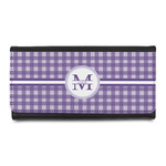 Gingham Print Leatherette Ladies Wallet (Personalized)