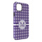 Gingham Print iPhone 14 Plus Tough Case - Angle