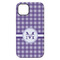 Gingham Print iPhone 14 Plus Tough Case - Back