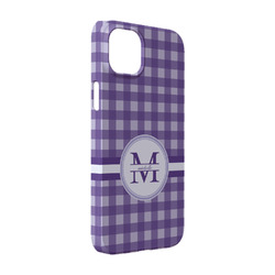 Gingham Print iPhone Case - Plastic - iPhone 14 Pro (Personalized)