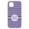 Gingham Print iPhone 14 Pro Max Tough Case - Back