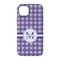 Gingham Print iPhone 14 Tough Case - Back