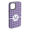 Gingham Print iPhone 15 Plus Tough Case - Angle