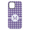 Gingham Print iPhone 15 Plus Tough Case - Back