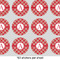 Red & Tan Plaid 1" Multipurpose Round Labels - Sheet