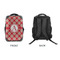 Red & Tan Plaid 15" Backpack - APPROVAL