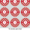 Red & Tan Plaid 2" Multipurpose Round Labels - Sheet