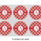 Red & Tan Plaid 3" Multipurpose Round Labels - Sheet