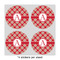 Red & Tan Plaid 4" Multipurpose Round Labels - Sheet