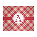 Red & Tan Plaid 8' x 10' Patio Rug (Personalized)