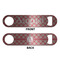 Red & Tan Plaid Bottle Opener - Front & Back