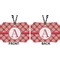 Red & Tan Plaid Car Ornament - Berlin (Approval)