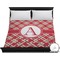 Red & Tan Plaid Duvet Cover (King)