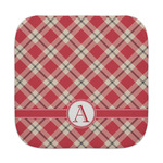 Red & Tan Plaid Face Towel (Personalized)