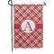 Red & Tan Plaid Garden Flag & Garden Pole