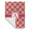 Red & Tan Plaid Garden Flags - Large - Single Sided - FRONT FOLDED